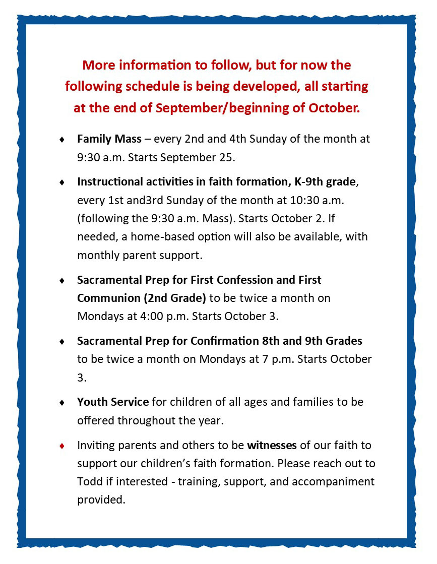 St. Stephen Faith Formation – St. Stephen Church